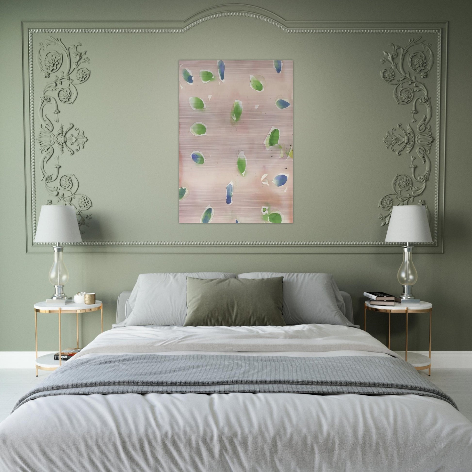 SF48-004 - Sam Francis Brushed Aluminum Print - 70x100 cm / 28x40 inches | Sam Francis Aluminum Print | Sam Francis Prints