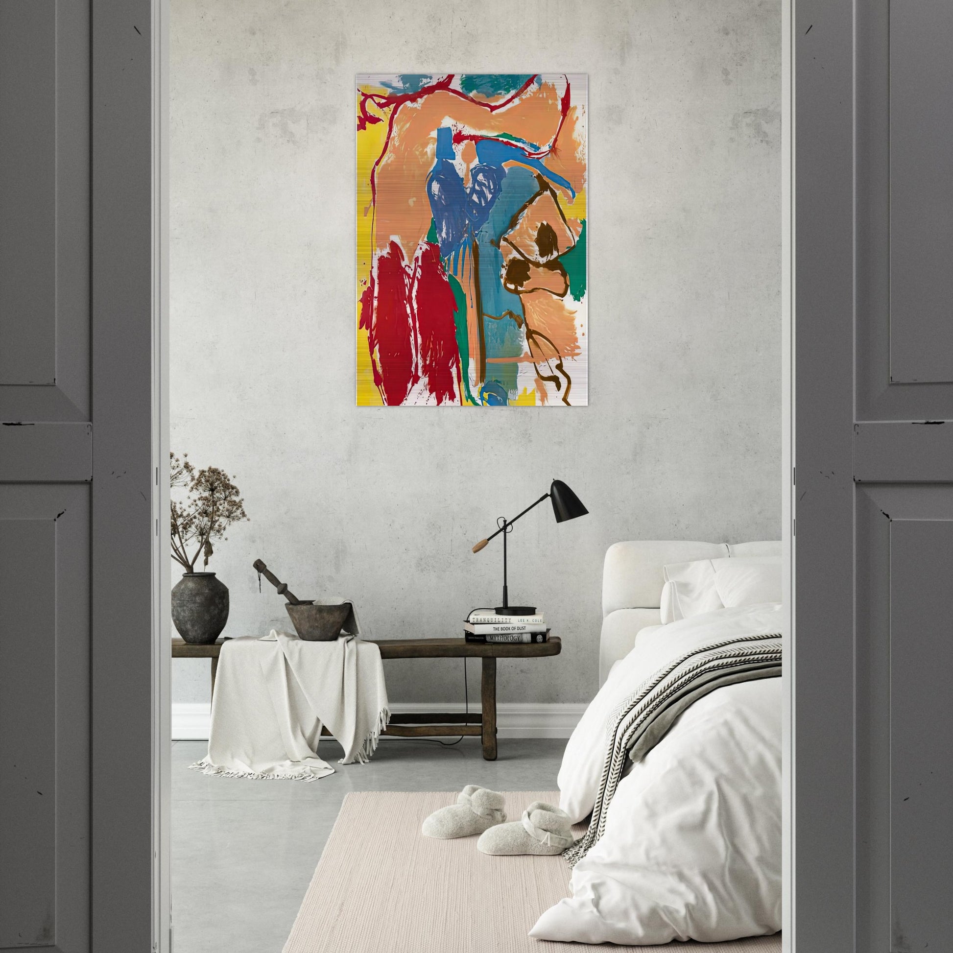 Mediterranean Thoughts, 1960- - Helen Frankenthaler Brushed Aluminum Print - 70x100 cm / 28x40 inches | Helen Frankenthaler Aluminum Print | Helen Frankenthaler Prints