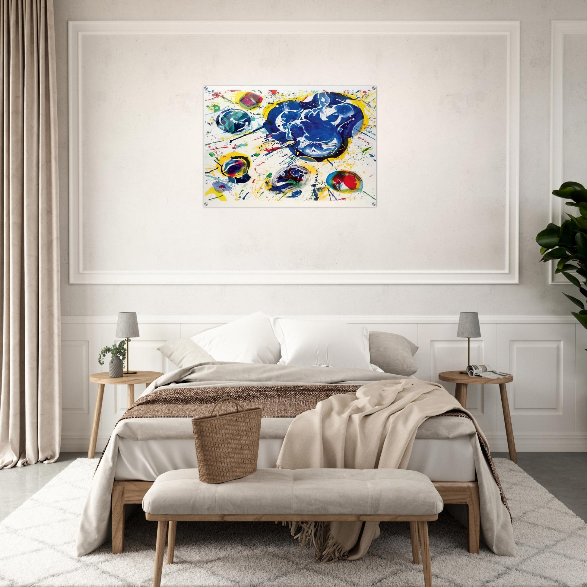 Untitled I  L I 87  - Sam Francis Acrylic Print - 70x100 cm / 28x40″ inches
