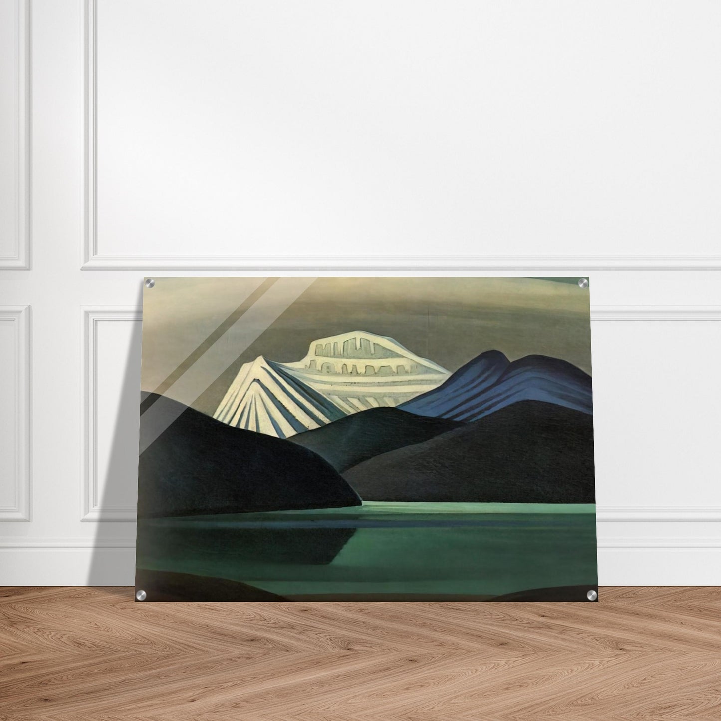 Mountains and Lake - 1929 - Lawren Harris Acrylic Print - 70x100 cm / 28x40″ inches