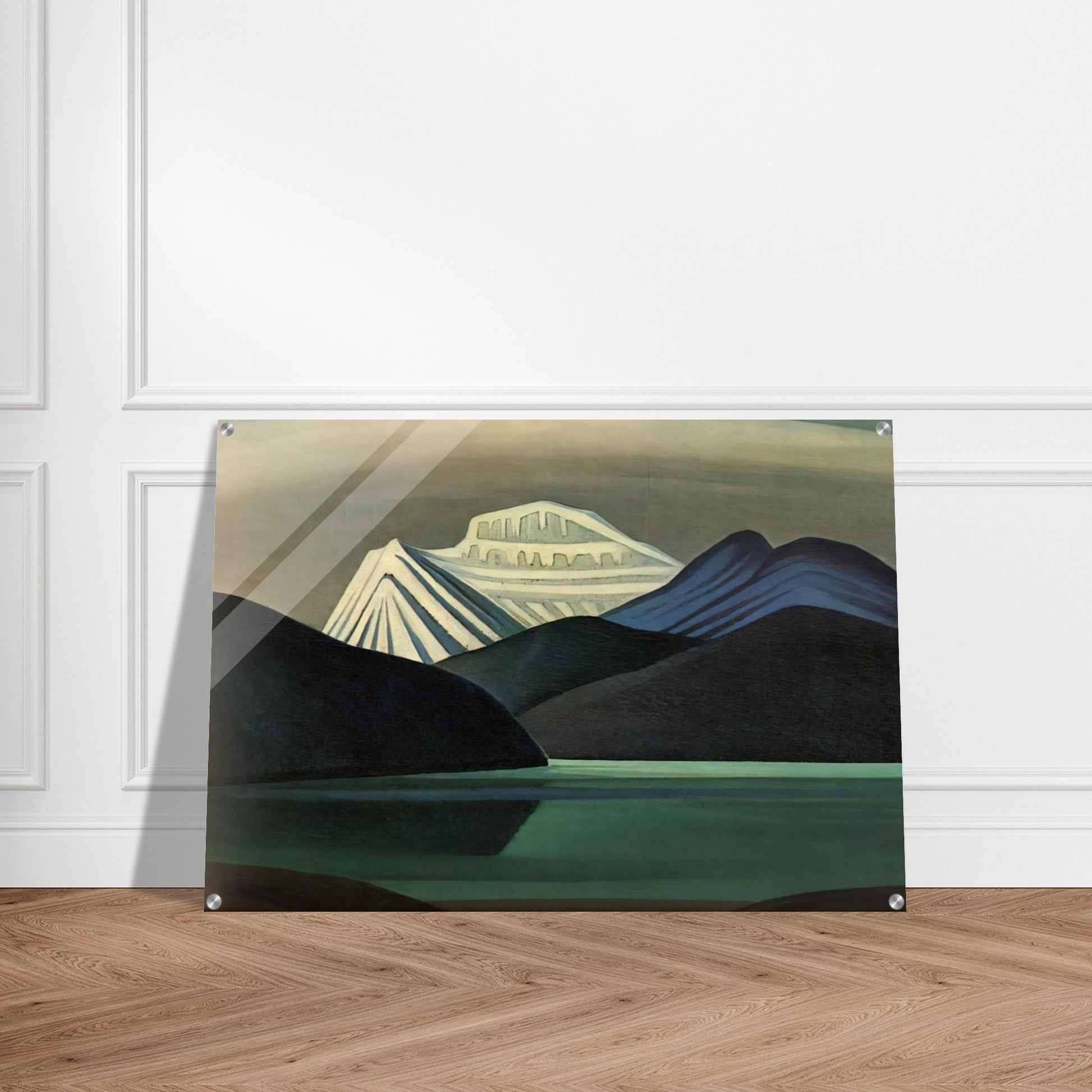 Mountains and Lake - 1929 - Lawren Harris Acrylic Print - 70x100 cm / 28x40″ inches