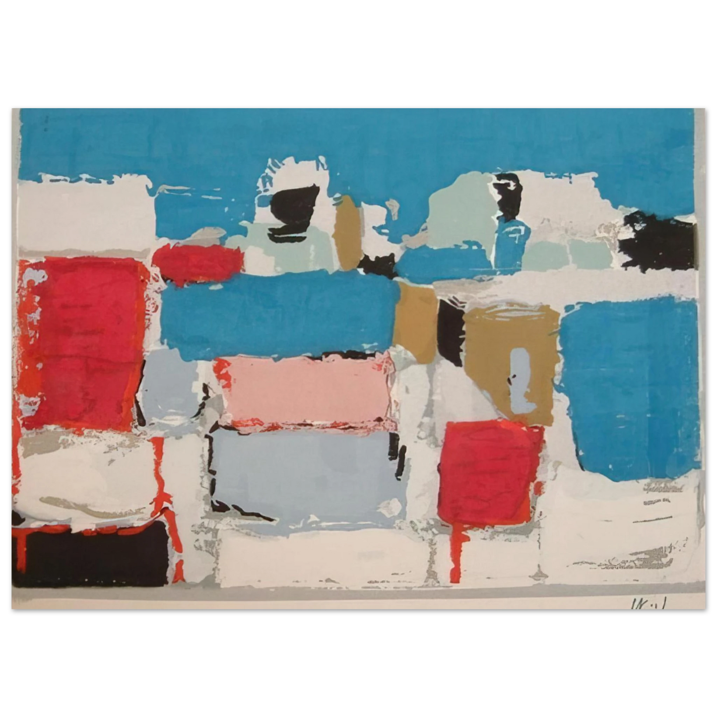 Nicolas de Stael - MÃƒÂ©diterranÃƒÂ©e 01 - Art Informel Fine Art Poster