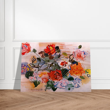 PINK BUNCH 1940 - Raoul Dufy Brushed Aluminum Print - 70x100 cm / 28x40 inches | Raoul Dufy Aluminum Print | Raoul Dufy Prints