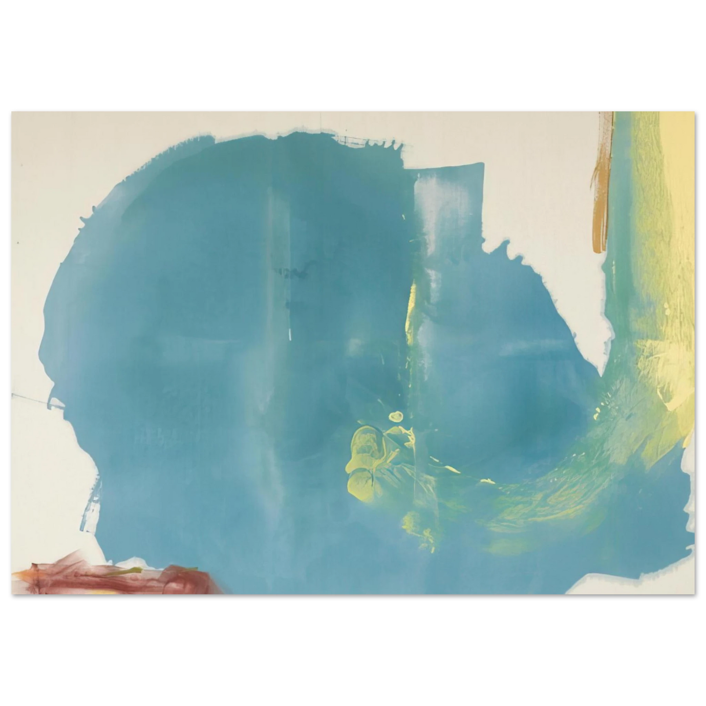 Helen Frankenthaler - Where Necessary - 1977 Wall art - A3 (29.7 x 42  cm) - Premium Wooden Framed Poster With Fine Art Paper-canvas - White frame