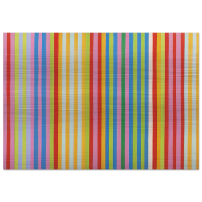 Red Chatterbox - 1967 - Gene Davis Brushed Aluminum Print - 70x100 cm / 28x40 inches | Gene Davis Aluminum Print | Gene Davis Prints