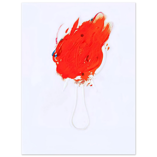 Antoni Tapies - UNTITLED FLAME AND MIRROR 1967  75x100 cm / 30x40inches Fine Art Poster