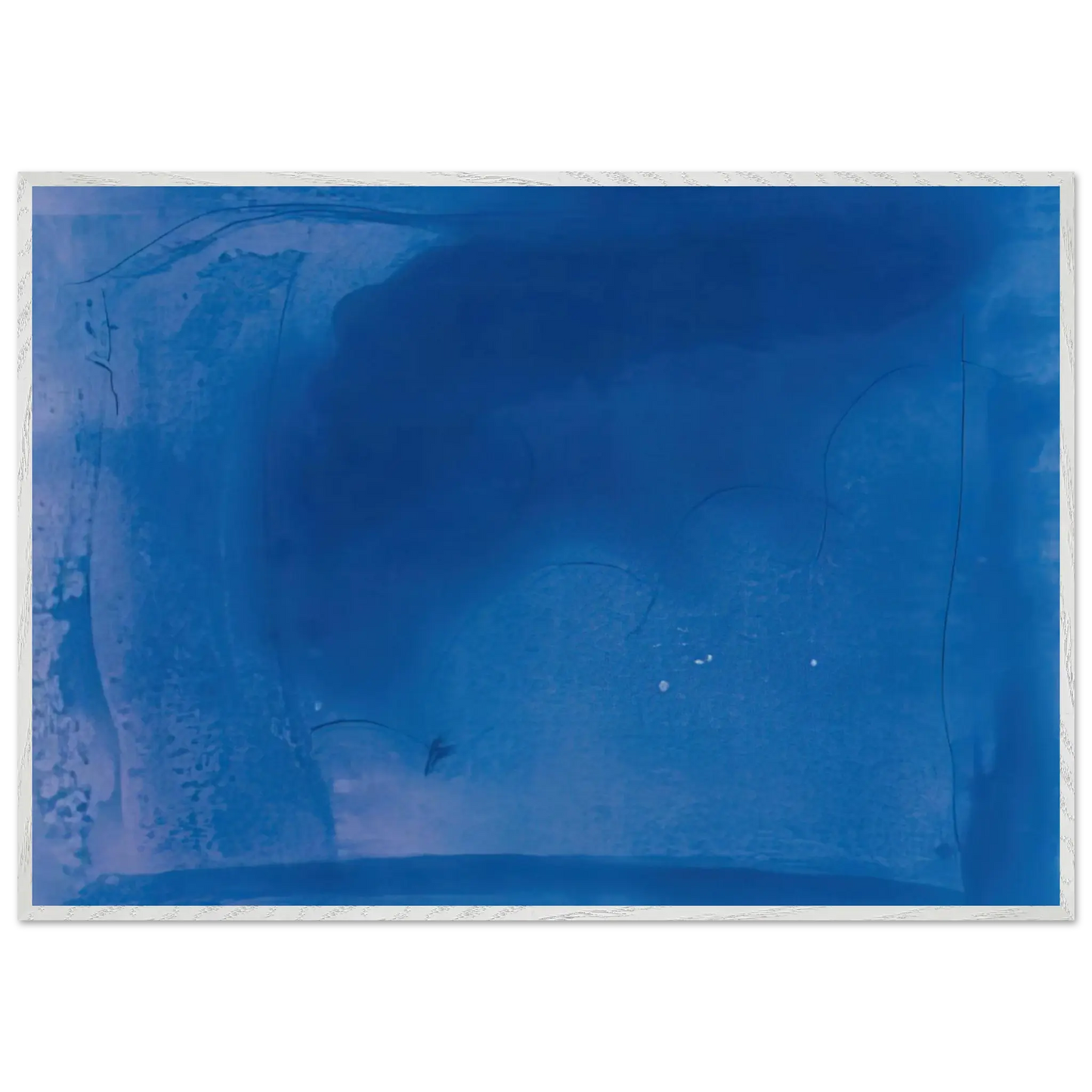 Helen Frankenthaler - Corot s Mark - 1987 Wall art - 50x70 cm / 20x28 Inches - Premium Wooden Framed Poster With Fine Art Paper - White frame