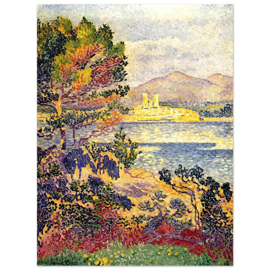 Henri-Edmond Cross - Antibes, Morning  75x100 cm / 30x40inches Fine Art Poster