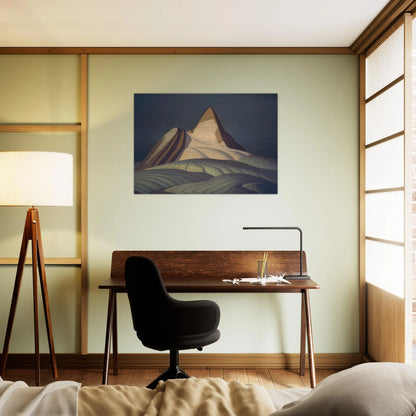 Isolation Peak, Rocky Mountains - 1930 - Lawren Harris Brushed Aluminum Print - 70x100 cm / 28x40 inches | Lawren Harris Aluminum Print | Lawren Harris Prints