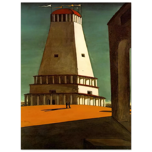 Giorgio de Chirico - THE NOSTALGIA OF THE INFINITE 1913  75x100 cm / 30x40inches Fine Art Poster