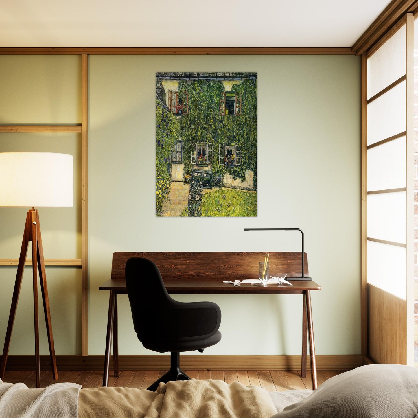 THE HOUSE OF GUARDABOSCHI - Gustav Klimt Brushed Aluminum Print - 70x100 cm / 28x40 inches | Gustav Klimt Aluminum Print | Gustav Klimt Prints