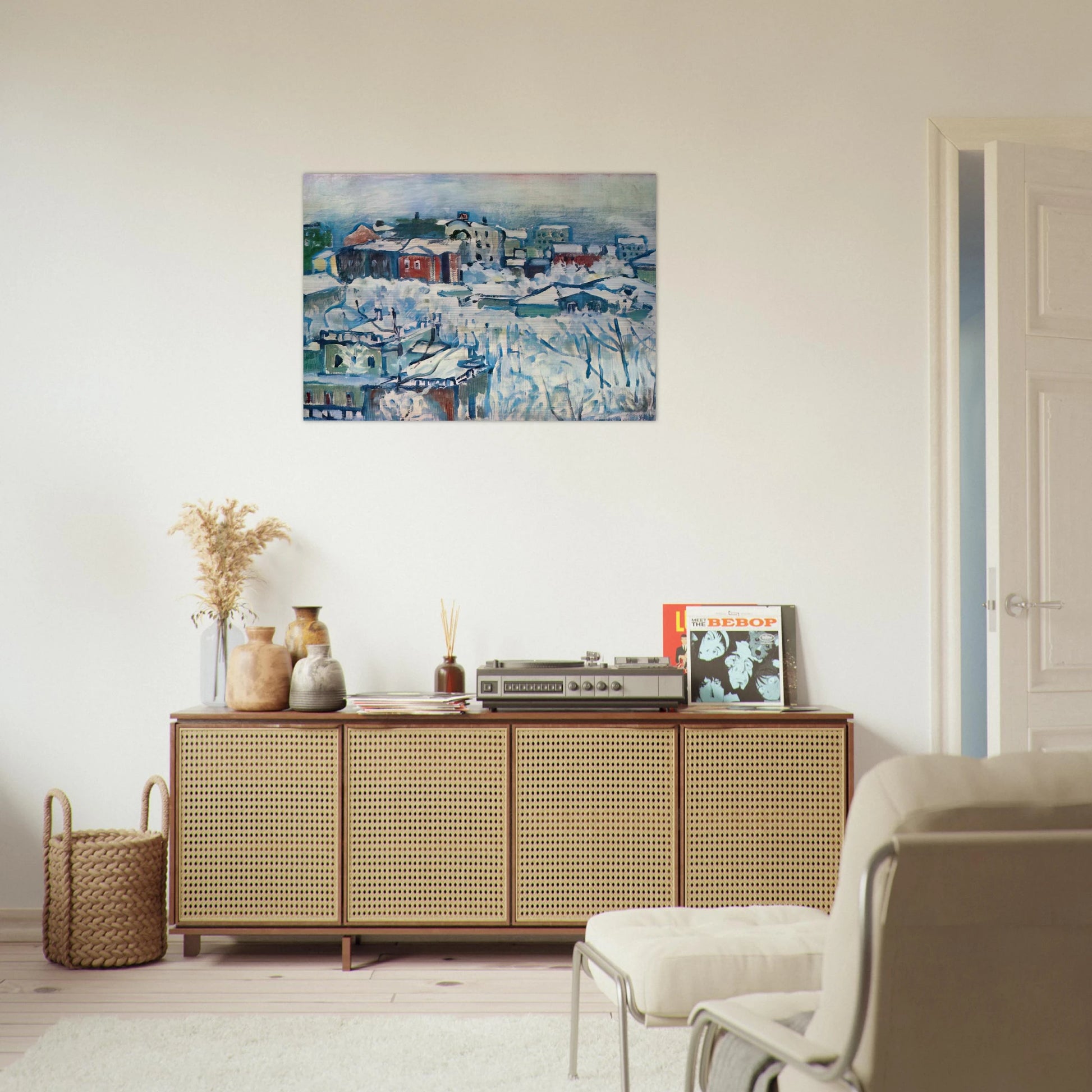 MOSCOW SMOLENSKY BOULEVARD STUDY 1916 - Wassily Kandinsky Brushed Aluminum Print - 70x100 cm / 28x40 inches | Wassily Kandinsky Aluminum Print | Wassily Kandinsky Prints