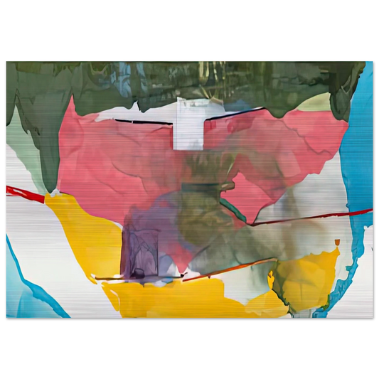 Off White Square, 1973- - Helen Frankenthaler Brushed Aluminum Print - 70x100 cm / 28x40 inches | Helen Frankenthaler Aluminum Print | Helen Frankenthaler Prints