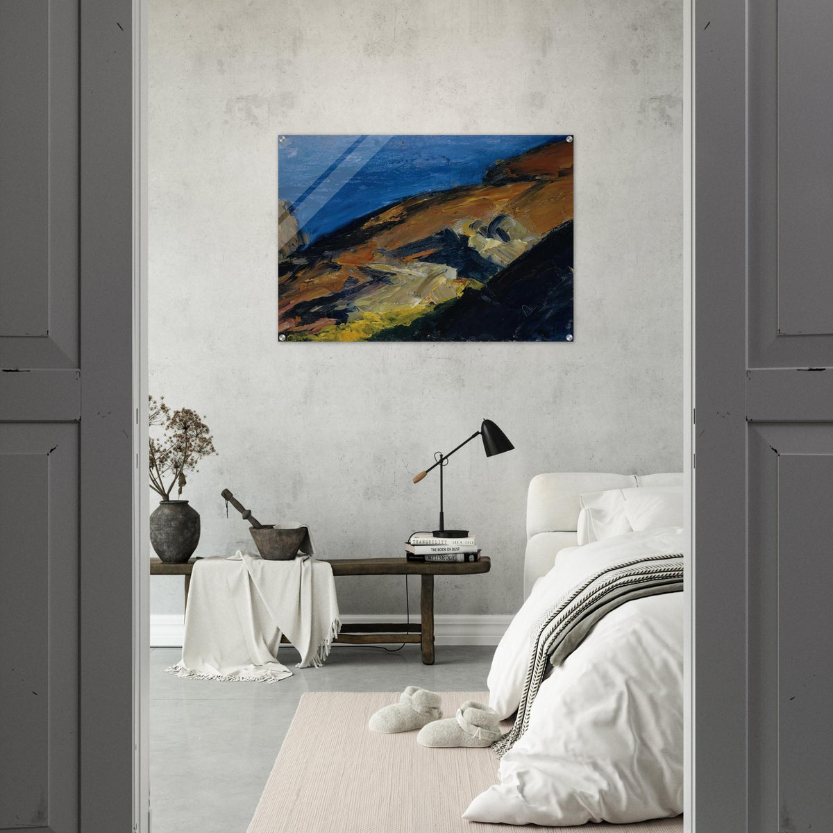 Rocks and Shore - Edward Hopper Acrylic Print - 70x100 cm / 28x40″ inches | Edward Hopper Wall Art | Edward Hopper Prints