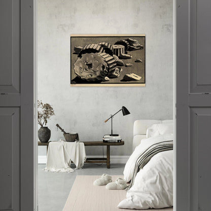 SELINUNTE SICILY OCTOBER 1935 1935 - MC Escher Brushed Aluminum Print - 70x100 cm / 28x40 inches | MC Escher Aluminum Print | MC Escher Prints
