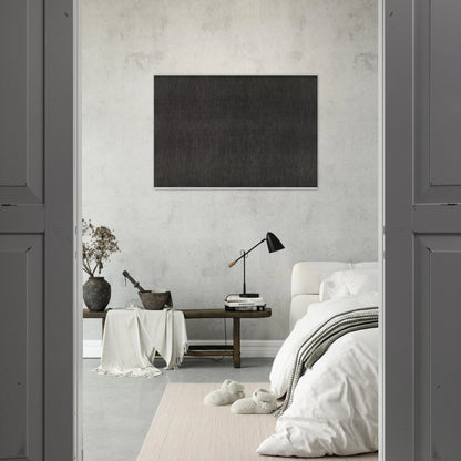Black with White Lines, Vertical Not Touching - Sol LeWitt Brushed Aluminum Print - 70x100 cm / 28x40 inches | Sol LeWitt Aluminum Print | Sol LeWitt Prints