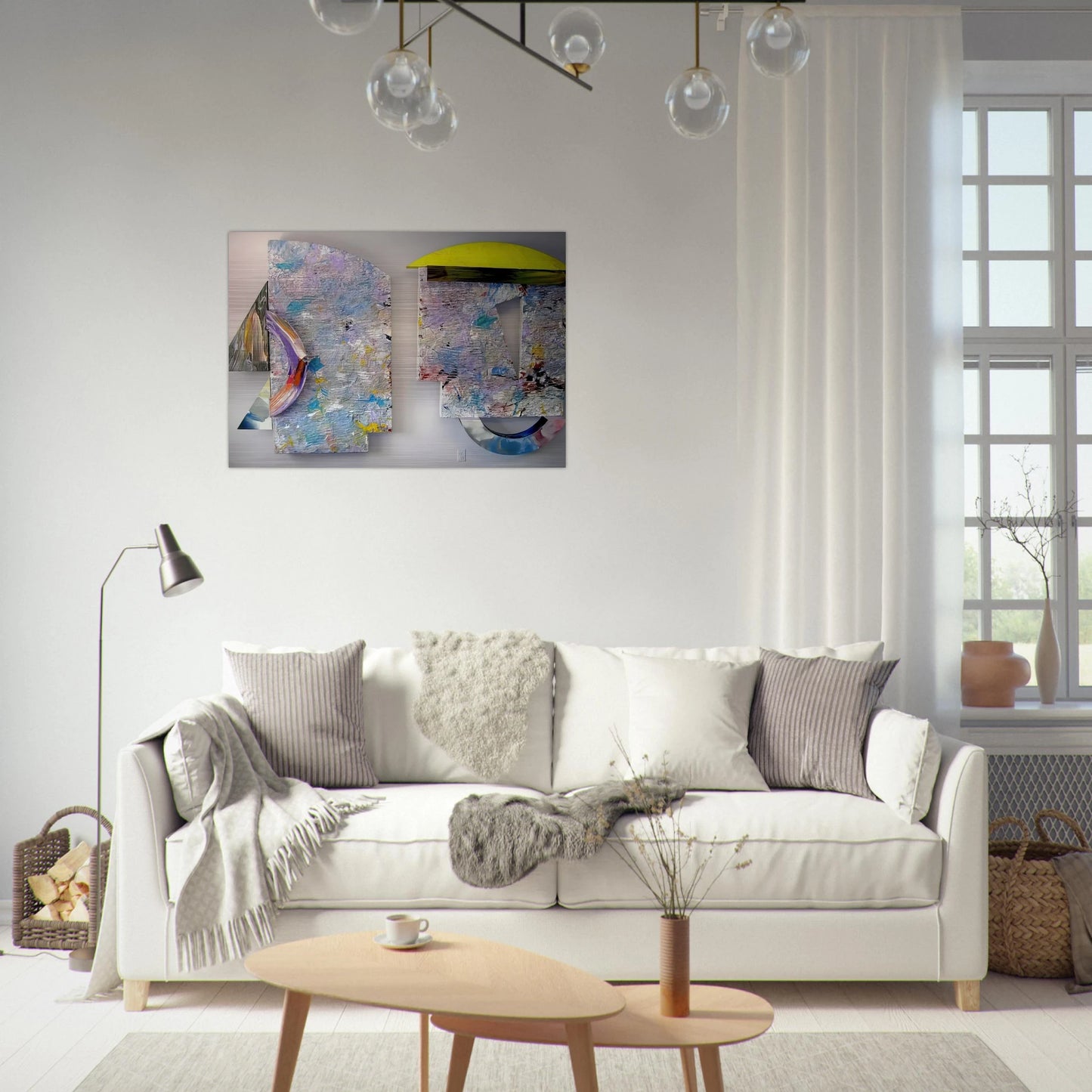 Ibis - Sam Gilliam Brushed Aluminum Print - 70x100 cm / 28x40 inches | Sam Gilliam Aluminum Print | Sam Gilliam Prints
