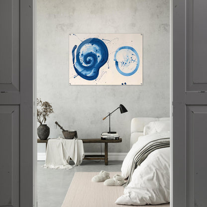 Composition  Blue Balls  - Sam Francis Acrylic Print - 70x100 cm / 28x40″ inches