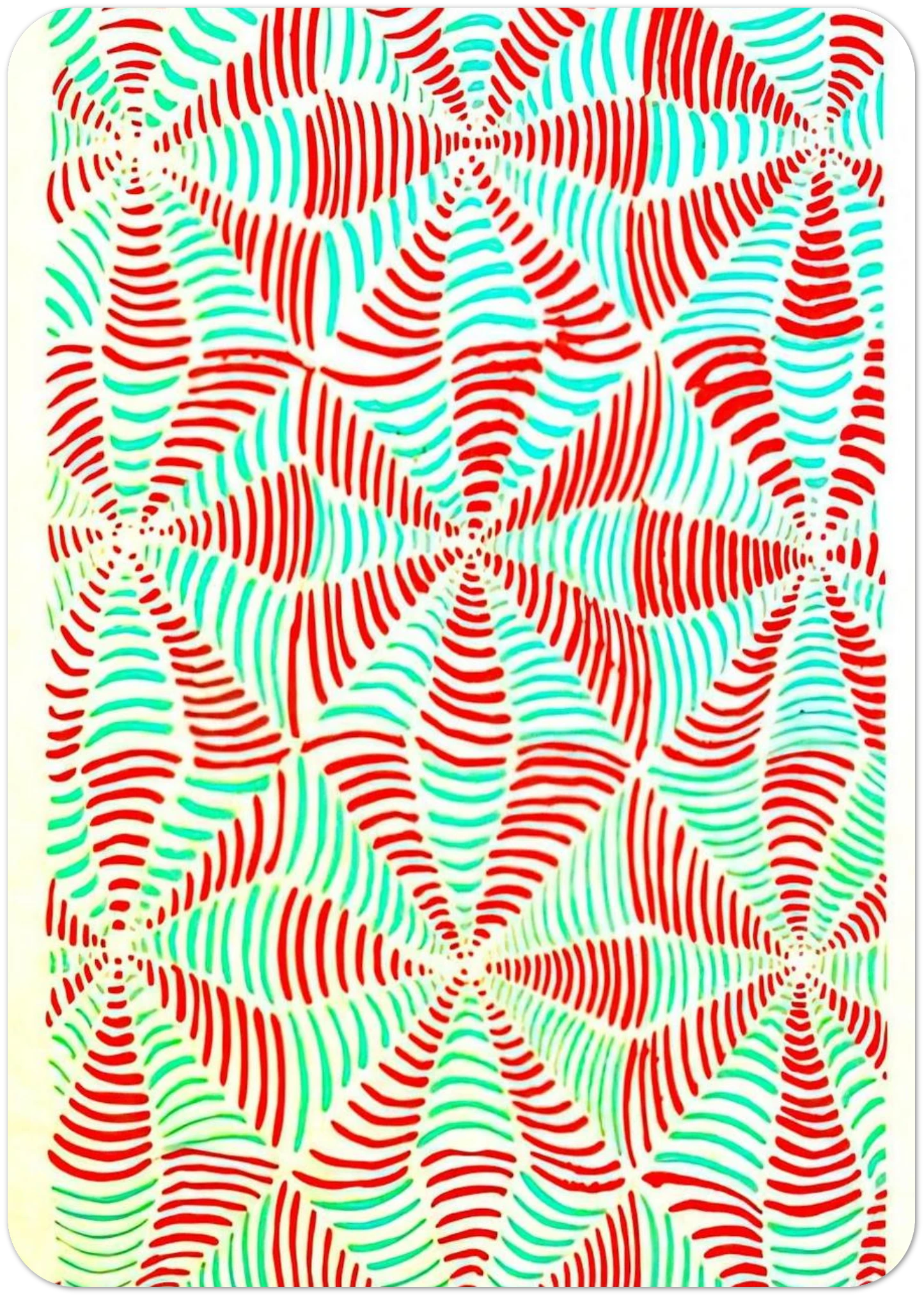 COMPOSITION 16 By Sonia Delaunay Pack of 10 Post Cards | Sonia Delaunay Post Cards | A6 (10.5 x 14.8 cm) - 4.1 x 5.8 inches