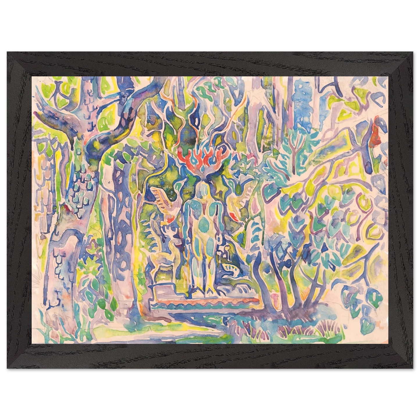 Walter Inglis Anderson - Walter Anderson Wall art - 27x35 cm / 11x14 inches - Premium Wooden Framed Poster With Fine Art Paper-canvas - Wood frame