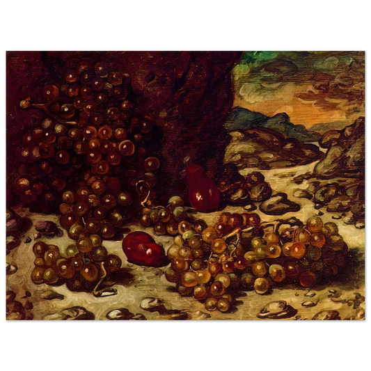 Giorgio de Chirico - STILL LIFE WITH ROCKY LANDSCAPE 1942  75x100 cm / 30x40inches Fine Art Poster