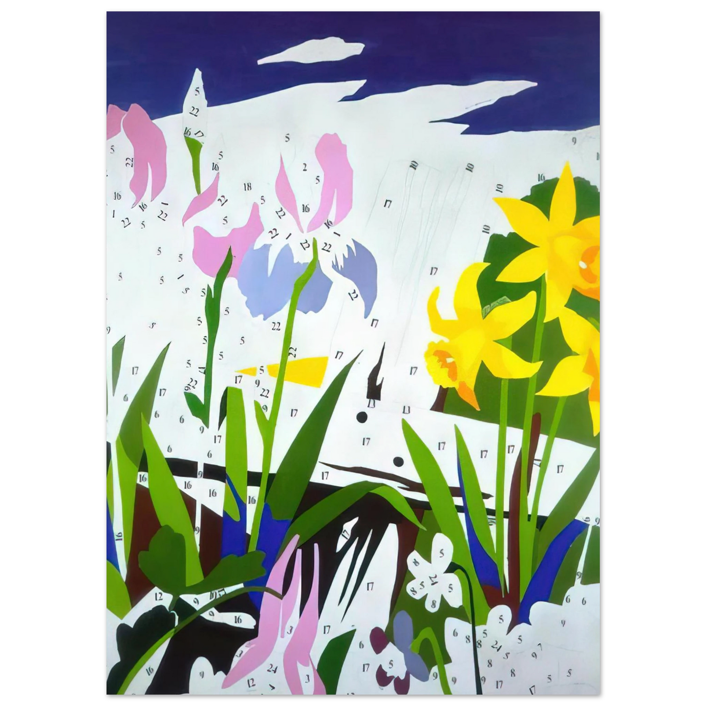 Andy Warhol - Do It Yourself  Flowers  Fine Art Poster