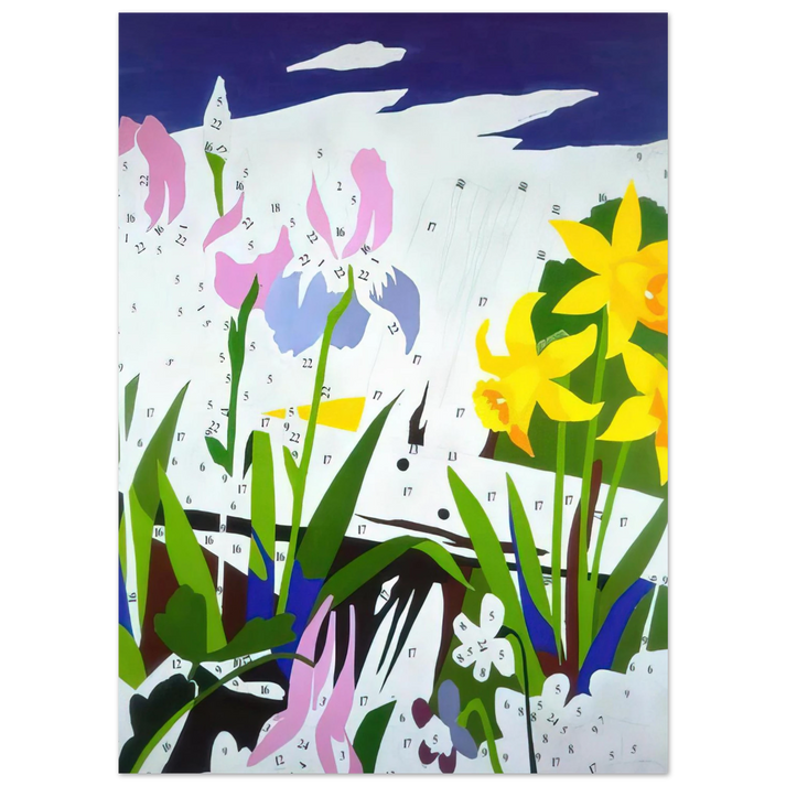 Andy Warhol - Do It Yourself  Flowers  Fine Art Poster
