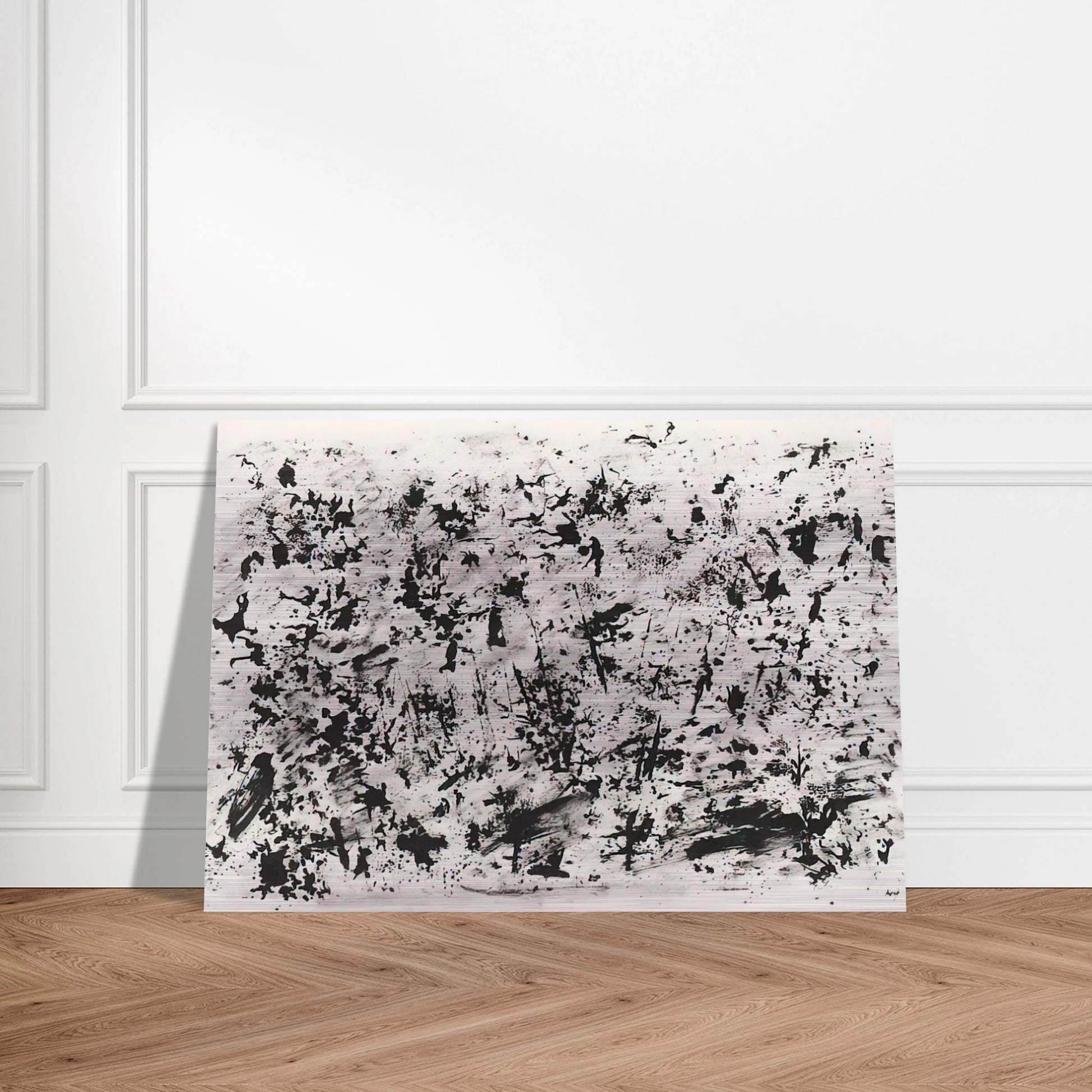 UNTITLED 1962 - Henri Michaux Brushed Aluminum Print - 70x100 cm / 28x40 inches | Henri Michaux Aluminum Print | Henri Michaux Prints