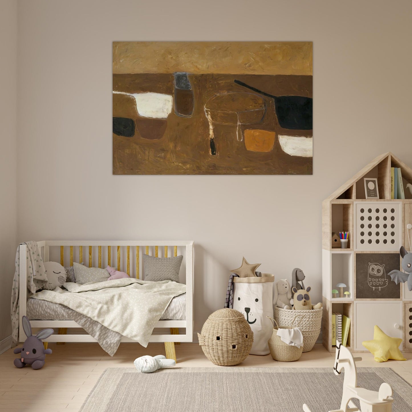 Brown Still Life - 1957 - William Scott Art Prints - 100x150 cm / 40x60″ inches | William Scott Poster | William Scott Prints