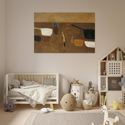 Brown Still Life - 1957 - William Scott Art Prints - 100x150 cm / 40x60″ inches | William Scott Poster | William Scott Prints