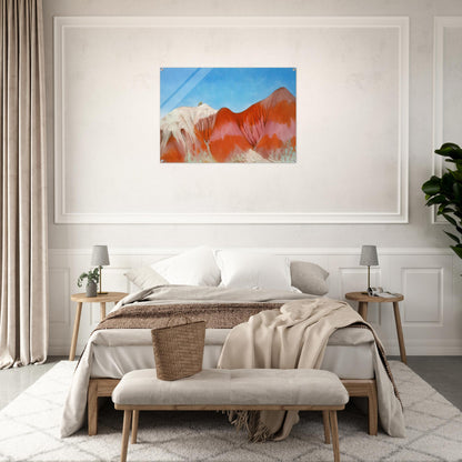 Series near abiquiu, New Mexico - Hills to the left - Georgia O'Keeffe Acrylic Print - 70x100 cm / 28x40″ inches