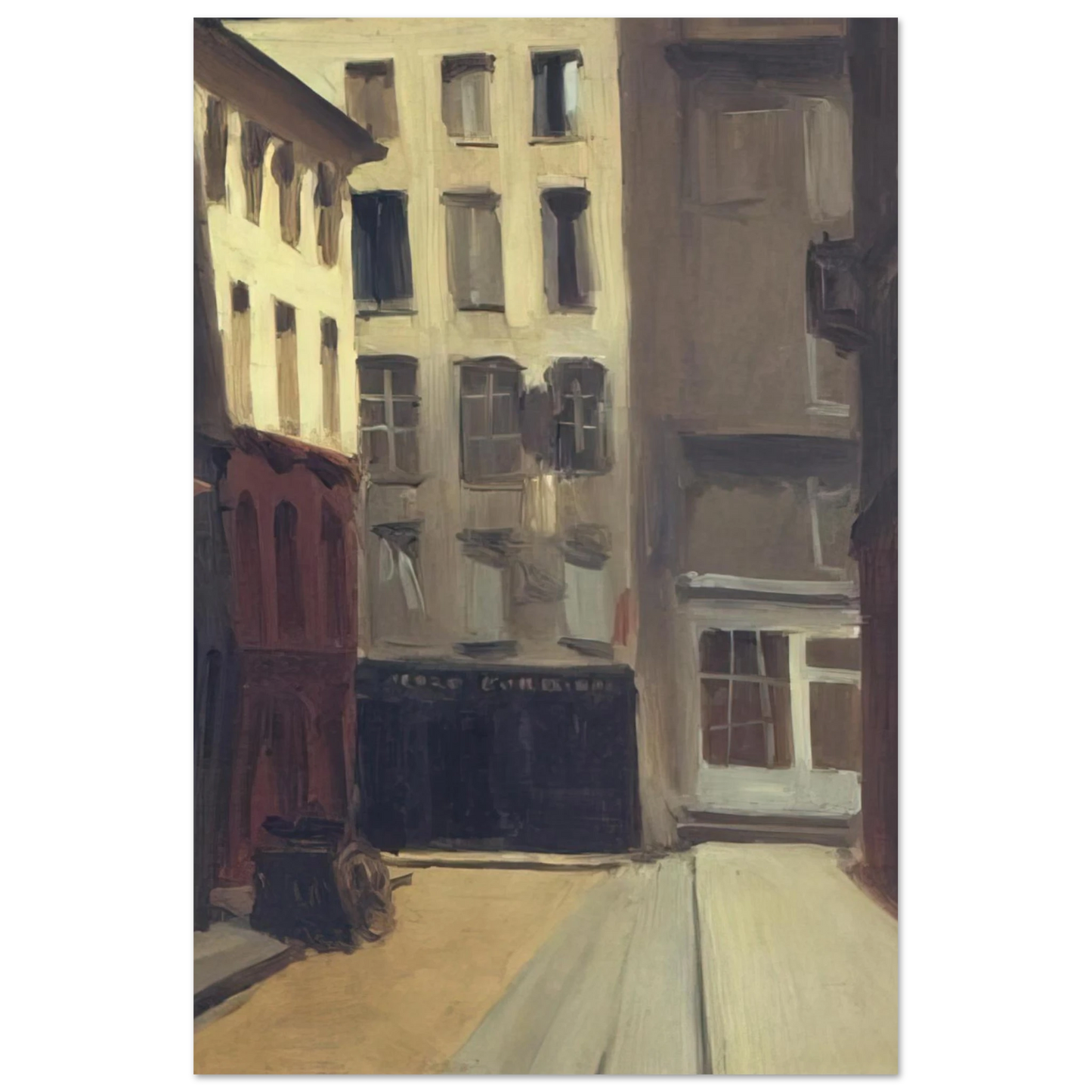 Edward Hopper - Paris Street Fine Art Poster