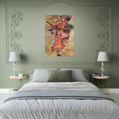 FIXED POINTS - Wassily Kandinsky Brushed Aluminum Print - 70x100 cm / 28x40 inches | Wassily Kandinsky Aluminum Print | Wassily Kandinsky Prints