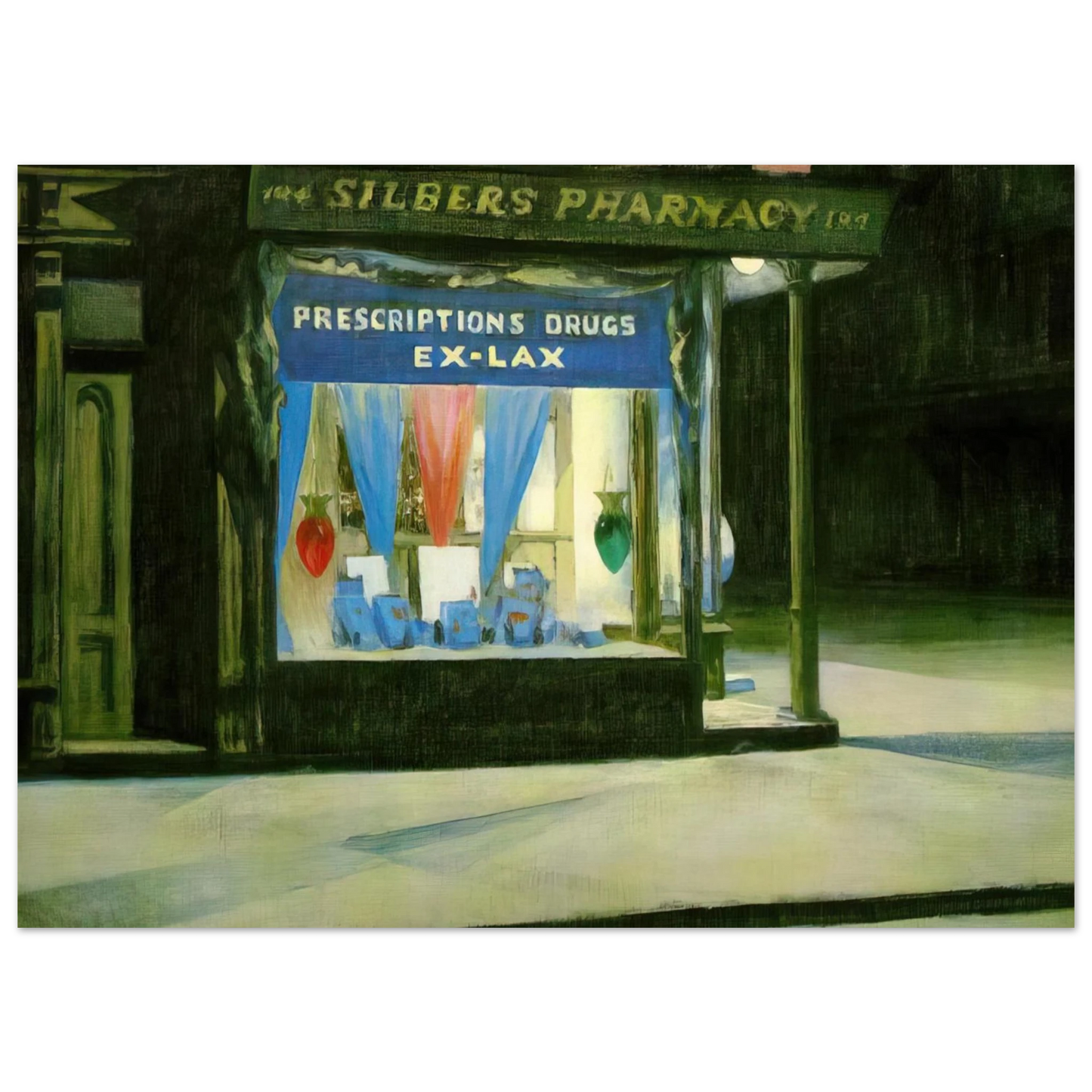 Edward Hopper - Drug Store Fine Art Poster