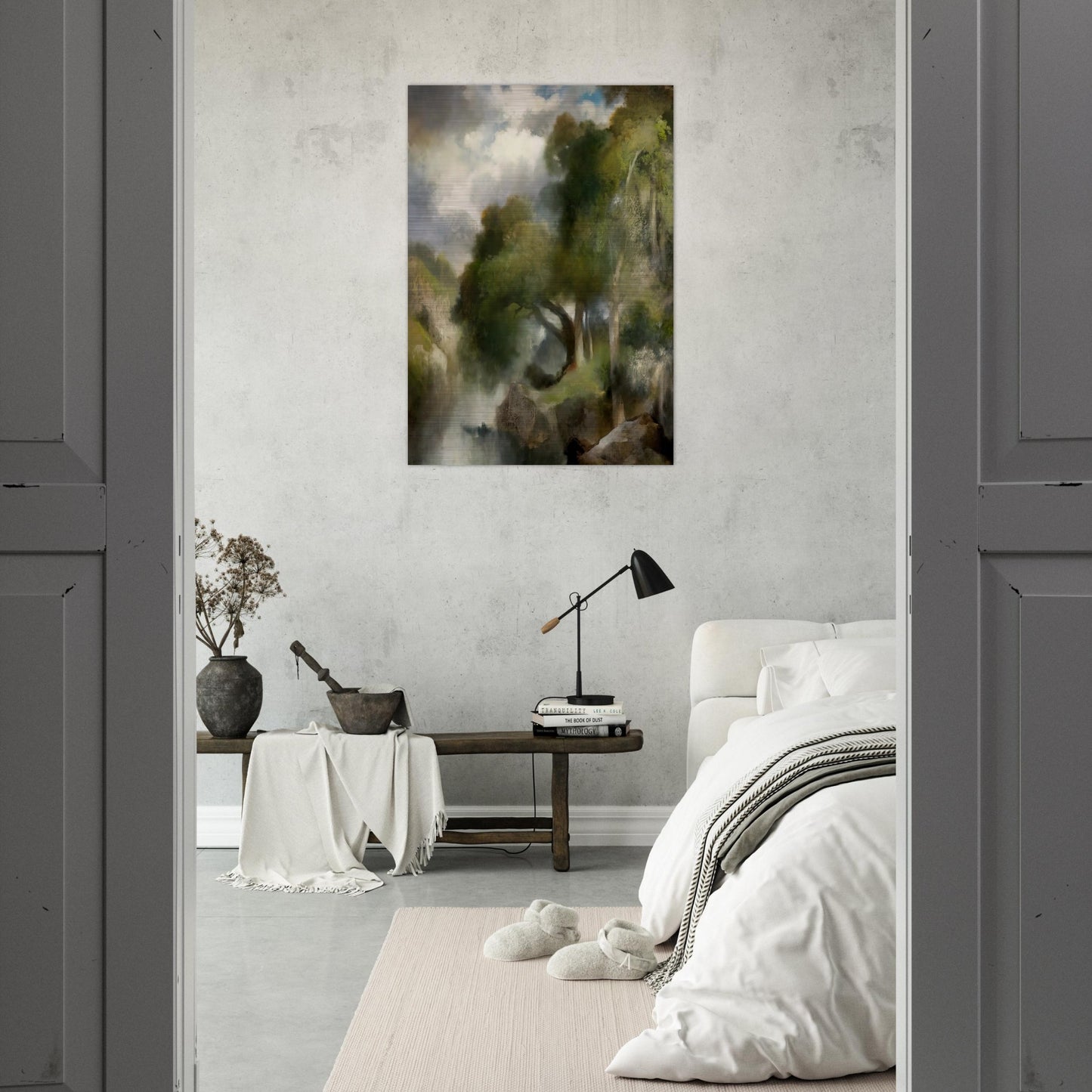 California Landscape - Thomas Moran Brushed Aluminum Print - 70x100 cm / 28x40 inches | Thomas Moran Aluminum Print | Thomas Moran Prints