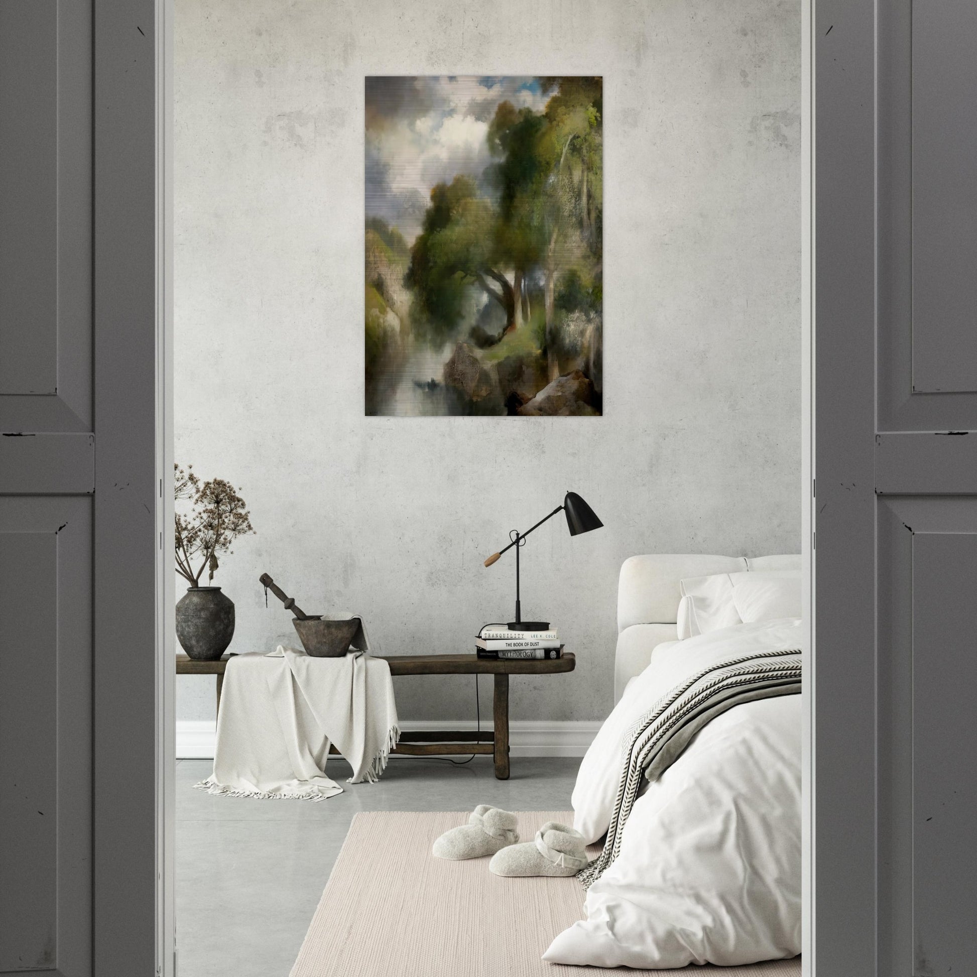 California Landscape - Thomas Moran Brushed Aluminum Print - 70x100 cm / 28x40 inches | Thomas Moran Aluminum Print | Thomas Moran Prints