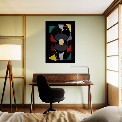 Planos y color liberados - 1947 - Gyula Kosice Brushed Aluminum Print - 70x100 cm / 28x40 inches | Gyula Kosice Aluminum Print | Gyula Kosice Prints