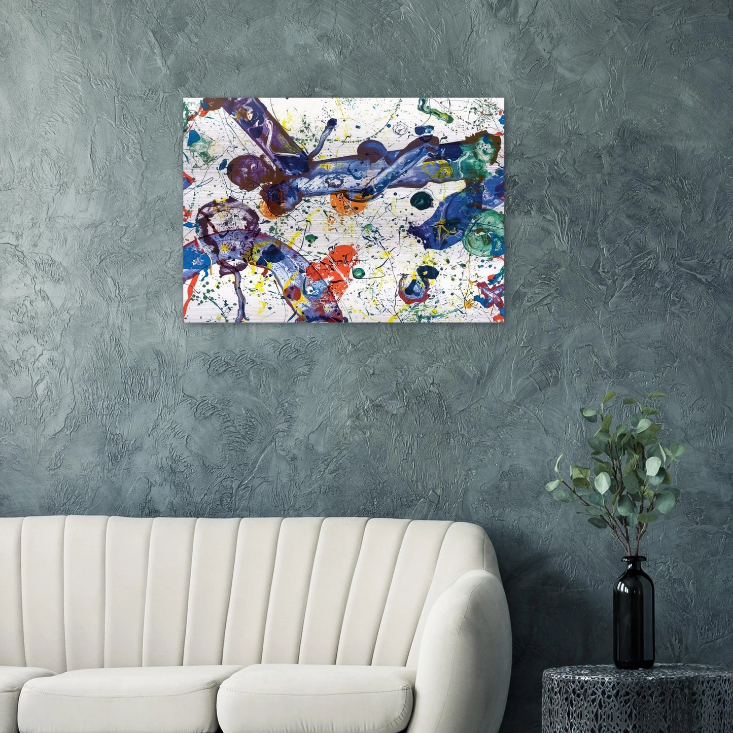 King Corpse  SFS-288  - Sam Francis Brushed Aluminum Print - 70x100 cm / 28x40 inches | Sam Francis Aluminum Print | Sam Francis Prints