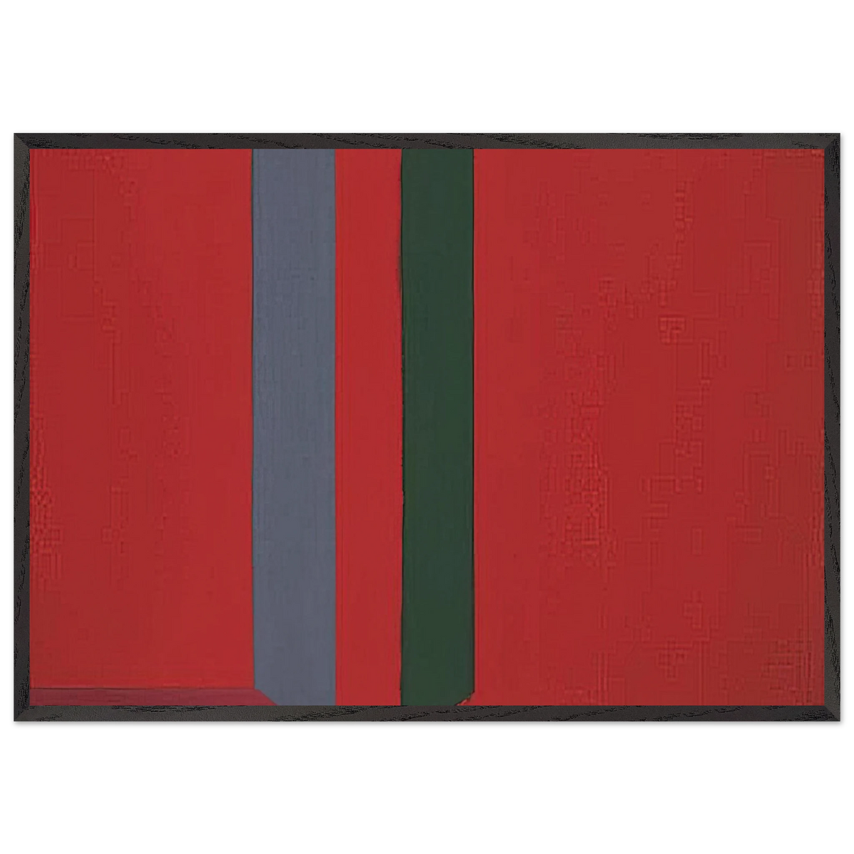 28566 - 1966 - John Hoyland 70x100 cm / 28x40 inches Framed Art Print – Black Wooden Frame