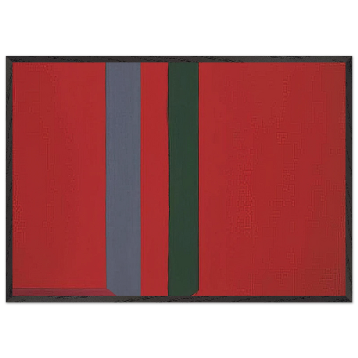 28566 - 1966 - John Hoyland 70x100 cm / 28x40 inches Framed Art Print – Black Wooden Frame