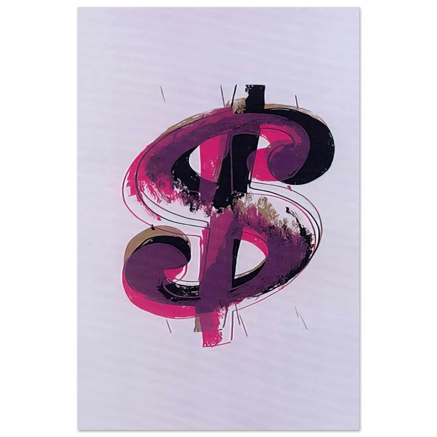 Andy Warhol - Paper Dollar Fine Art Poster