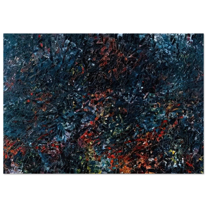 Forestine - Jean-Paul Riopelle Brushed Aluminum Print - 70x100 cm / 28x40 inches | Jean-Paul Riopelle Aluminum Print | Jean-Paul Riopelle Prints