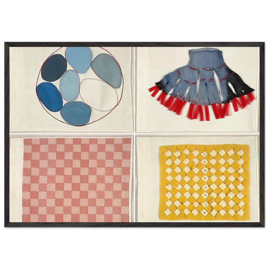 UNTITLED 4 N2 - Louise Bourgeois 70x100 cm / 28x40 inches Framed Art Print – Black Wooden Frame