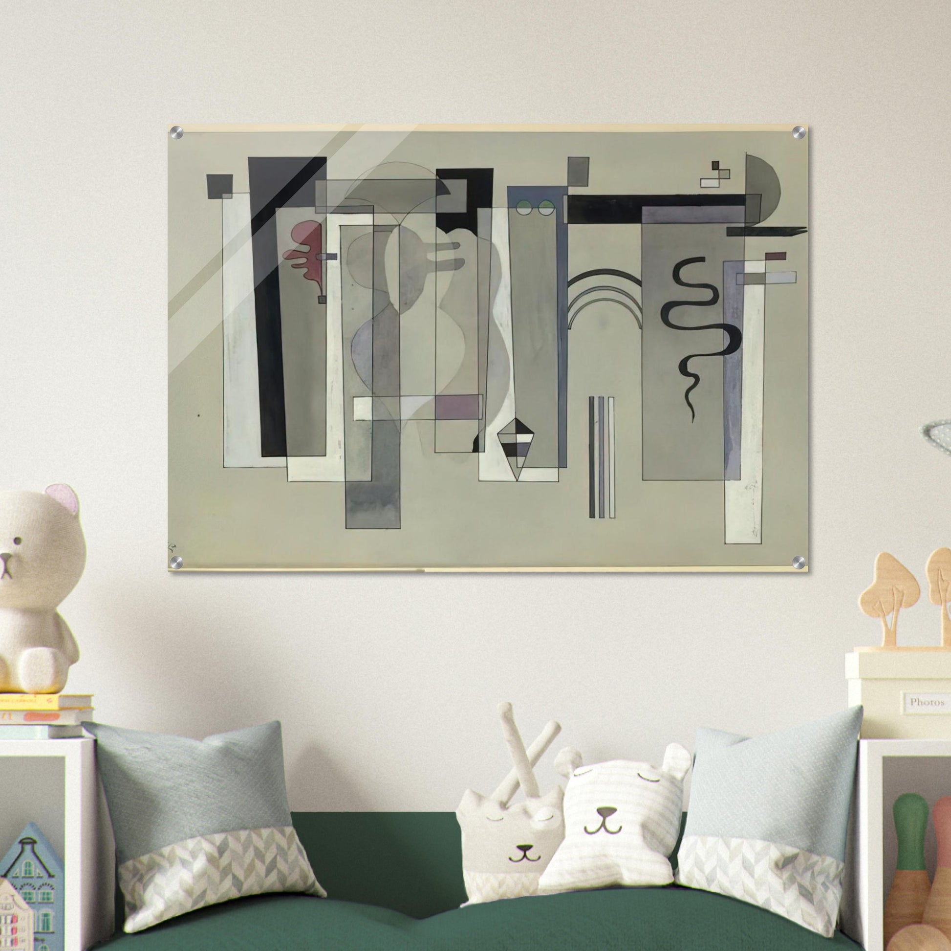 SURFACES MEETING 1934 - Wassily Kandinsky Acrylic Print - 70x100 cm / 28x40″ inches | Wassily Kandinsky Wall Art | Wassily Kandinsky Prints