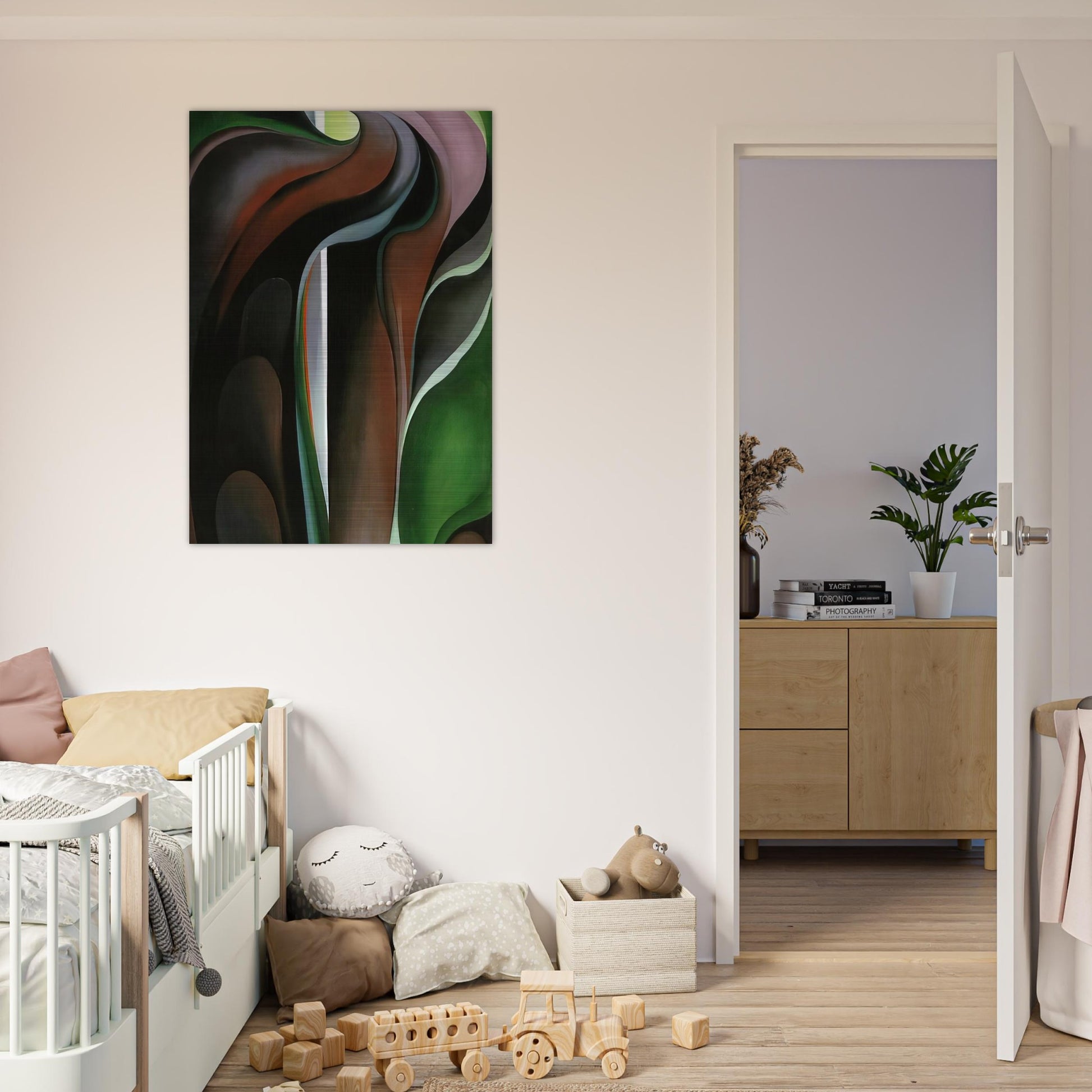 Jack-in-the-Pulpit ?V - Georgia O'Keeffe Brushed Aluminum Print - 70x100 cm / 28x40 inches | Georgia O'Keeffe Aluminum Print | Georgia O'Keeffe Prints