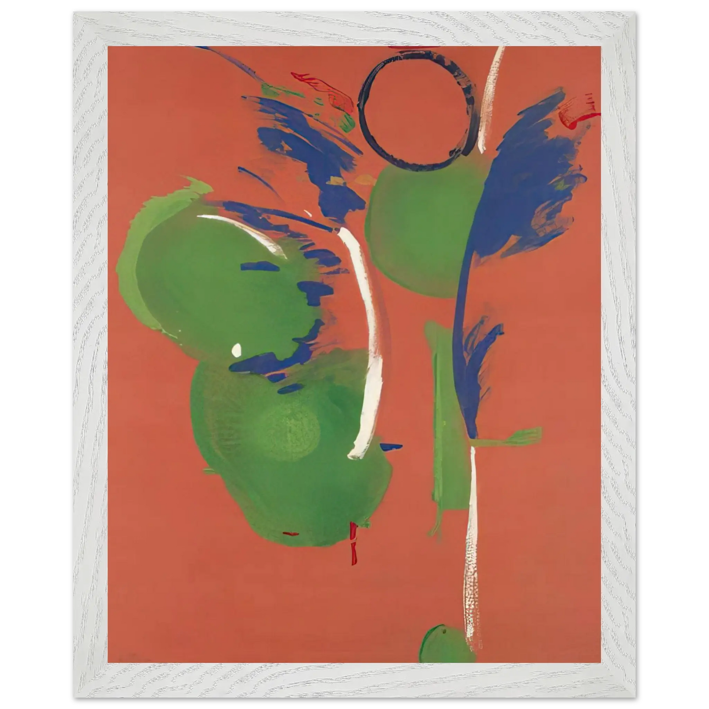 Helen Frankenthaler - Mary, Mary - 1987 Wall art - A3 (29.7 x 42  cm) - Premium Wooden Framed Poster With Fine Art Paper - Black frame