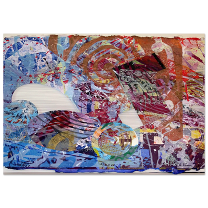 Manet II - Sam Gilliam Brushed Aluminum Print - 70x100 cm / 28x40 inches | Sam Gilliam Aluminum Print | Sam Gilliam Prints