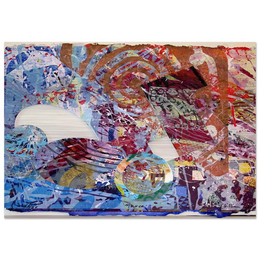 Manet II - Sam Gilliam Brushed Aluminum Print - 70x100 cm / 28x40 inches | Sam Gilliam Aluminum Print | Sam Gilliam Prints
