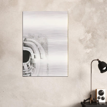 NINTH STONE 1968 - Lee Bontecou Brushed Aluminum Print - 70x100 cm / 28x40 inches | Lee Bontecou Aluminum Print | Lee Bontecou Prints