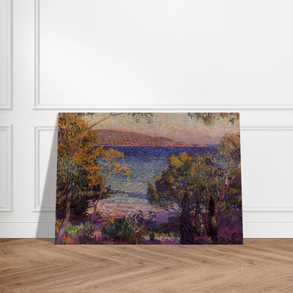 PINES AND EUCALYPTUS AT CAVELIERI 1905 - Theo van Rysselberghe Brushed Aluminum Print - 70x100 cm / 28x40 inches | Theo van Rysselberghe Aluminum Print | Theo van Rysselberghe Prints